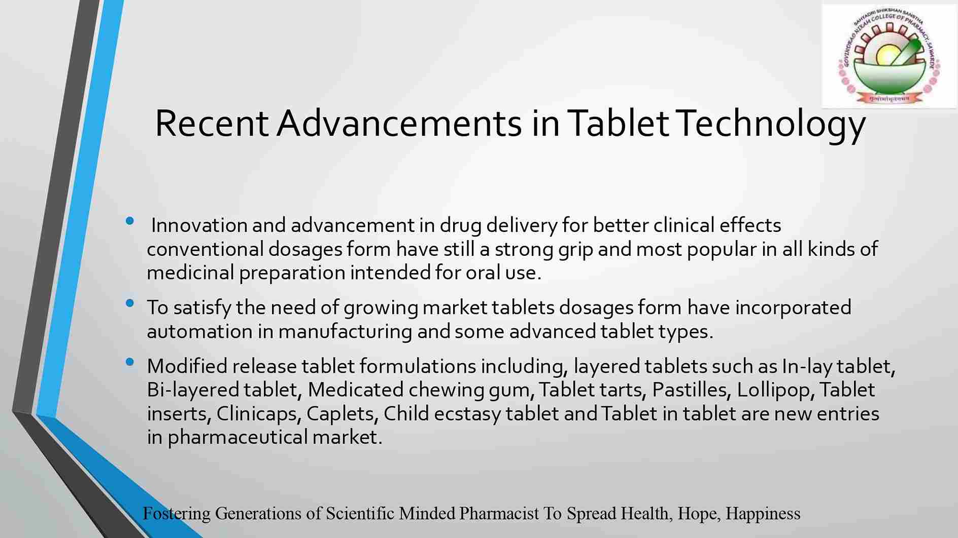 Recent Advances in Tablet Formulation-page-2
