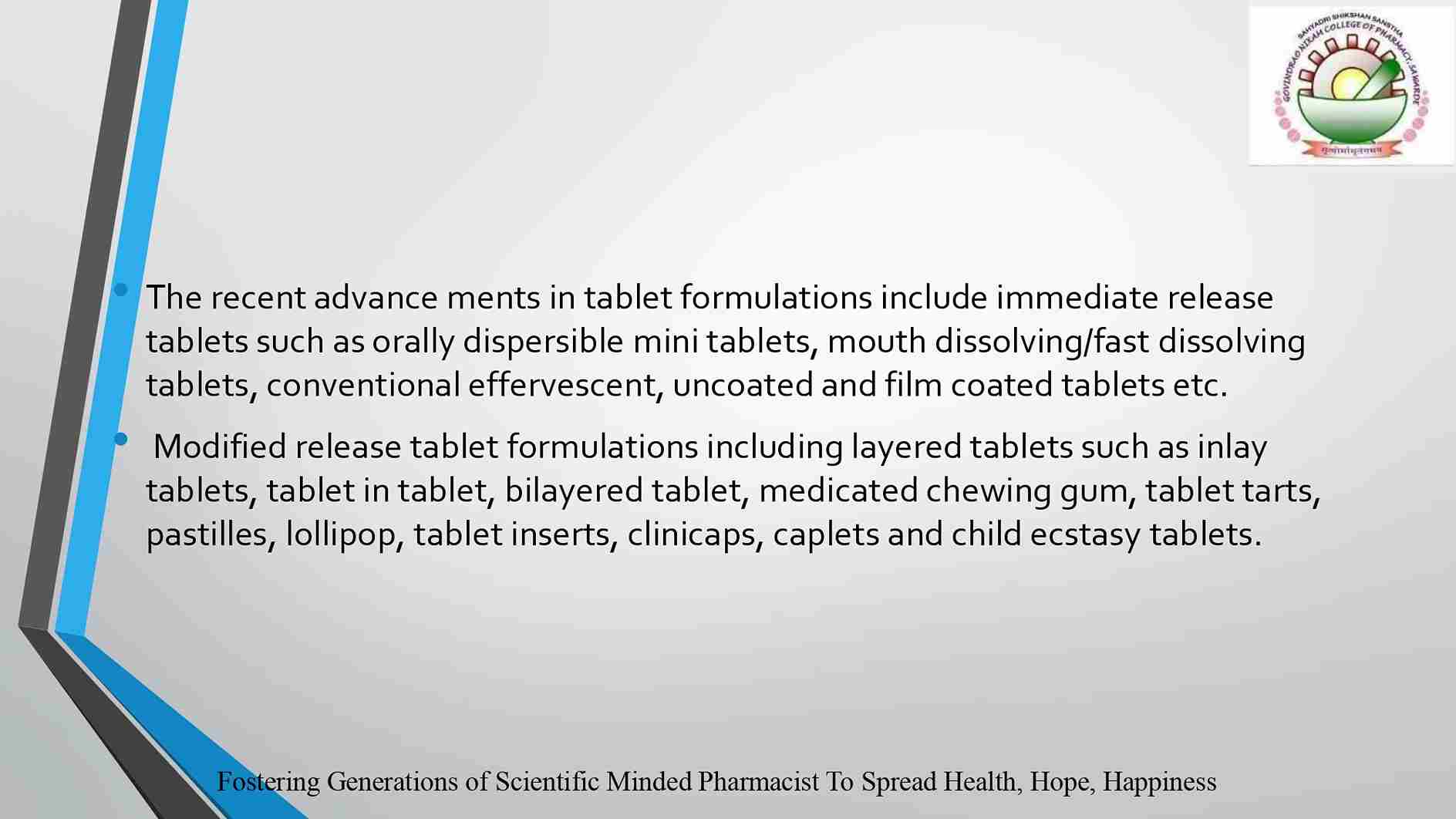 Recent Advances in Tablet Formulation-page-3